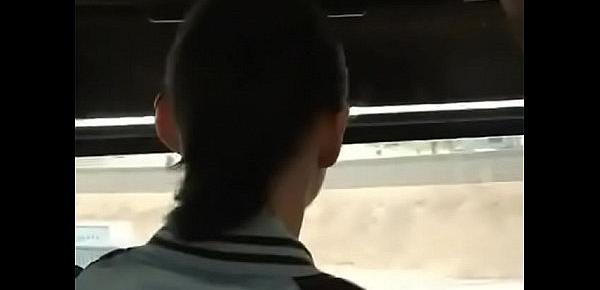  Jenny Anderson groped on bus by 2 guys and gets creampied in both holes